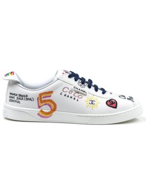 CHANEL x Pharrell White Canvas Sneaker