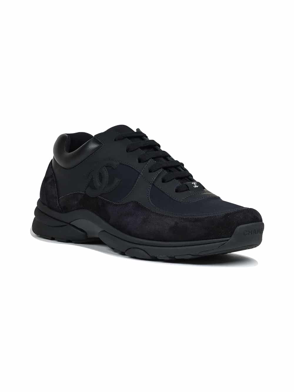 CC Logo Suede Triple Black Sneaker