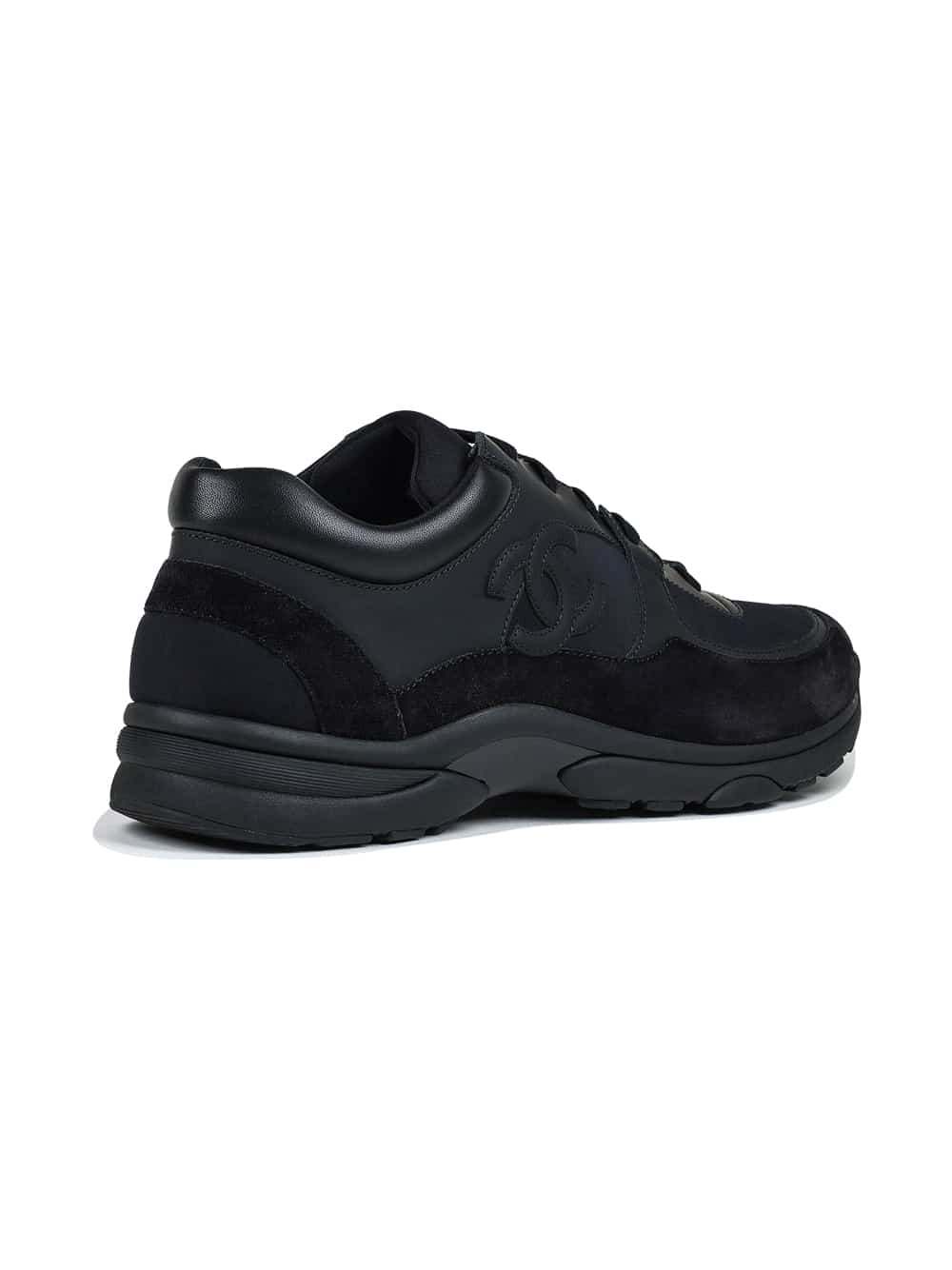CC Logo Suede Triple Black Sneaker