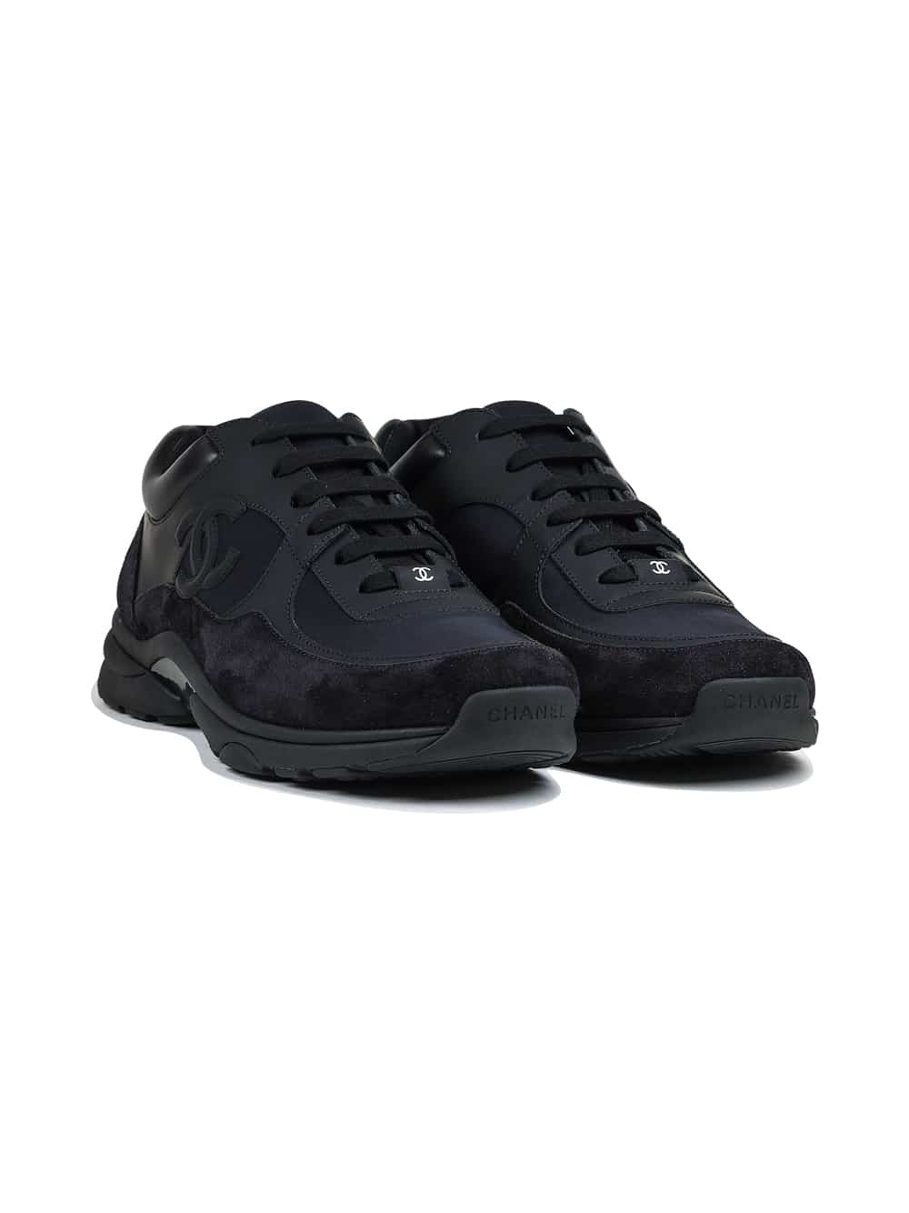 CC Logo Suede Triple Black Sneaker