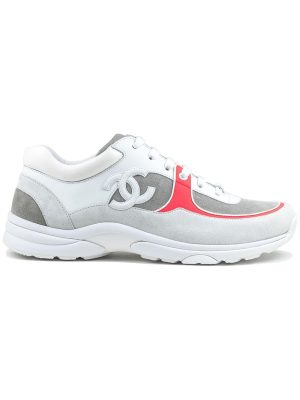 CC Logo White Flourescent Red Sneaker