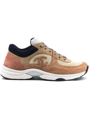 CC Logo Beige Suede Sneaker