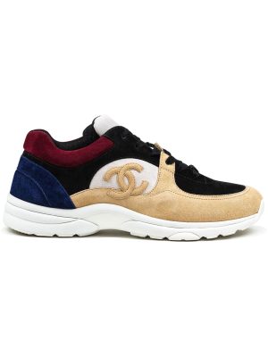 CC Logo Black Burgundy Blue Beige Suede Sneaker