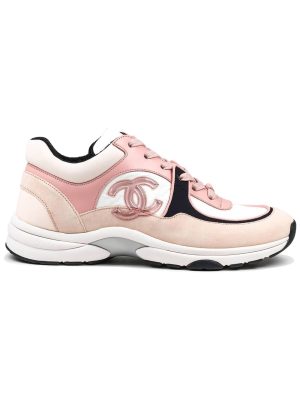 CC Logo Pink Black Suede Sneaker