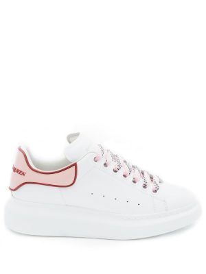 Alexander McQueen Oversized Sneaker in White/Pink